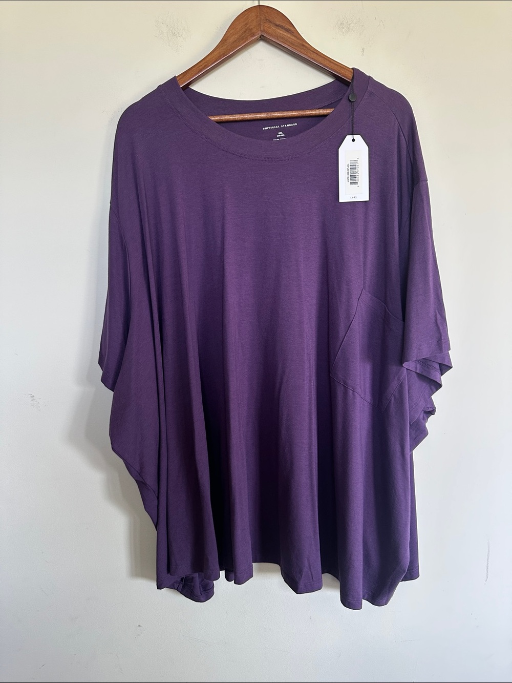 Universal Standard Relaxed Oversized Tunic in Deep Purple